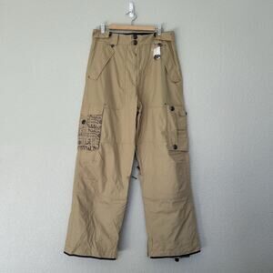 NWT Mission 6 Snow Pants Men's Large Tan Snowboard Ski Cargo Pockets